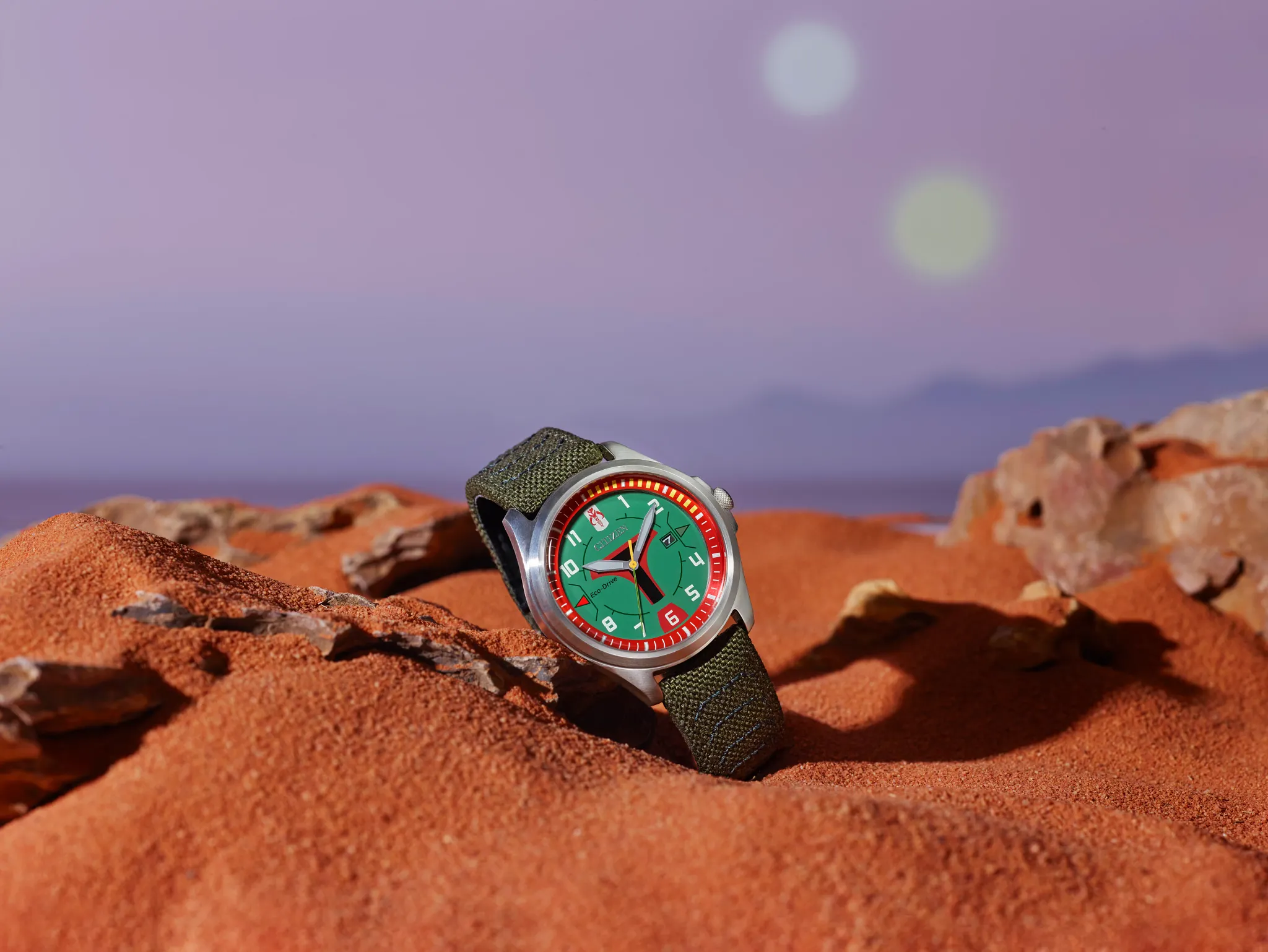Reloj Citizen Verde Boba Fett para Caballero AW1418-06W | Citizen